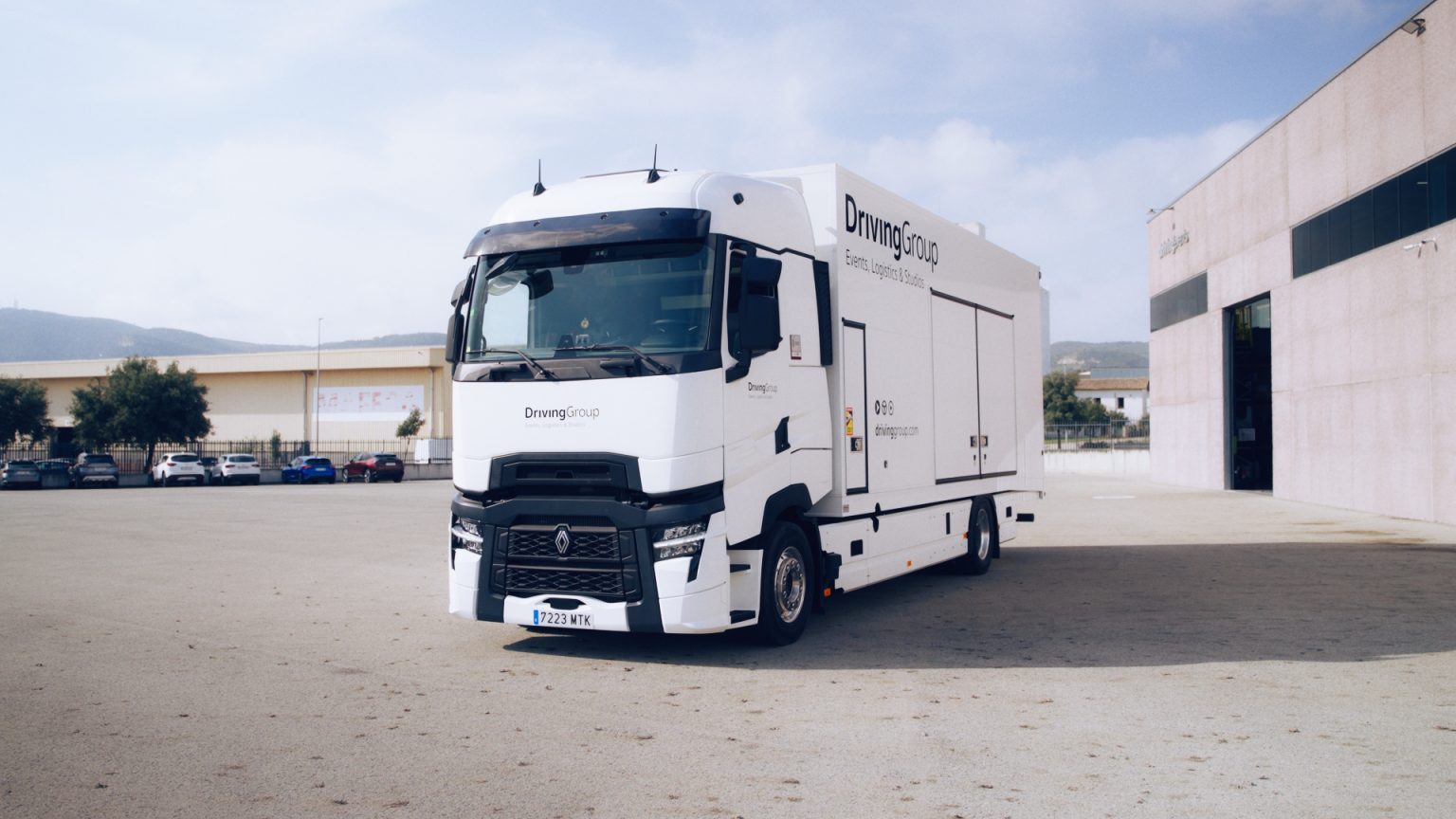 Driving Logistics transport truck